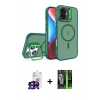 MARSİLYAN™- iPhone 16 Kılıf Akış Form - Şeffaf 360 Full Body Arka Koruyucu + Bilvis Titan Kamera Lens - SH