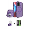 MARSİLYAN™- iPhone 16 Kılıf Akış Form - Şeffaf 360 Full Body Arka Koruyucu + Bilvis Titan Kamera Lens - SH
