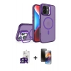 MARSİLYAN™- iPhone 16 Kılıf Akış Form - Siyah 3D Antistatik Mat Seramik Nano Ekran Koruyucu + Yeşil Bilvis Titan Kamera Lens