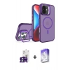 MARSİLYAN™- iPhone 16 Kılıf Akış Form - Siyah Bilvis 5in1 3D Magic Cam Ekran Koruyucu + Bilvis Titan Kamera Lens - YL