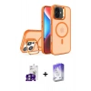 MARSİLYAN™- iPhone 16 Kılıf Akış Form - Siyah Bilvis 5in1 3D Magic Cam Ekran Koruyucu + Bilvis Titan Kamera Lens - GS