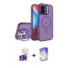 MARSİLYAN™- iPhone 16 Kılıf Akış Form - Siyah Bilvis 5in1 3D Magic Cam Ekran Koruyucu + Bilvis Titan Kamera Lens - GS