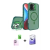 MARSİLYAN™- iPhone 16 Kılıf Akış Form - Siyah Bilvis 5in1 5D Magic Hayalet Cam Ekran Koruyucu + Raze Metal Kamera Lens - PE