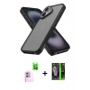 MARSİLYAN™- iPhone 16 Kılıf Atlas Form - Şeffaf 360 Full Body Arka Koruyucu + Raze Metal Kamera Lens - PE