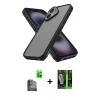 MARSİLYAN™- iPhone 16 Kılıf Atlas Form - Şeffaf 360 Full Body Arka Koruyucu + Raze Metal Kamera Lens - SH