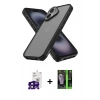 MARSİLYAN™- iPhone 16 Kılıf Atlas Form - Şeffaf 360 Full Body Arka Koruyucu + Bilvis Titan Kamera Lens - SH