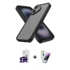 MARSİLYAN™- iPhone 16 Kılıf Atlas Form - Şeffaf Pasifik Cam Ekran Koruyucu + Bilvis Titan Kamera Lens - YL