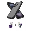 MARSİLYAN™- iPhone 16 Kılıf Atlas Form - Şeffaf Pasifik Cam Ekran Koruyucu + Bilvis Titan Kamera Lens - SH