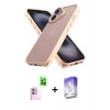 MARSİLYAN™- iPhone 16 Kılıf Atlas Form - Siyah Bilvis 5in1 3D Magic Cam Ekran Koruyucu + Raze Metal Kamera Lens - PE