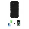 MARSİLYAN™- iPhone 16 Kılıf Atlas Koleksiyonu - Siyah 360 Mat Full Body Arka Koruyucu + Raze Metal Kamera Lens - LT