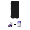 MARSİLYAN™- iPhone 16 Kılıf Atlas Koleksiyonu - Siyah Bilvis 5in1 3D Magic Cam Ekran Koruyucu + Bilvis Titan Kamera Lens - PE
