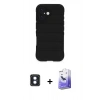 MARSİLYAN™- iPhone 16 Kılıf Atlas Koleksiyonu - Siyah Bilvis 5in1 5D Magic Hayalet Cam Ekran Koruyucu + PVD Metal Kamera Lens - MI