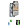 MARSİLYAN™- iPhone 16 Kılıf Atlas Minimal Özel Seri - Şeffaf 360 Full Body Arka Koruyucu + Raze Metal Kamera Lens - LT