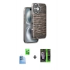 MARSİLYAN™- iPhone 16 Kılıf Atlas Minimal Özel Seri - Şeffaf 360 Full Body Arka Koruyucu + Raze Metal Kamera Lens - LT