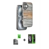 MARSİLYAN™- iPhone 16 Kılıf Atlas Minimal Özel Seri - Şeffaf 360 Full Body Arka Koruyucu + Raze Metal Kamera Lens - SH