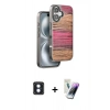 MARSİLYAN™- iPhone 16 Kılıf Atlas Minimal Özel Seri - Şeffaf Pasifik Cam Ekran Koruyucu + PVD Metal Kamera Lens - MI