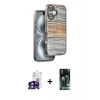 MARSİLYAN™- iPhone 16 Kılıf Atlas Minimal Özel Seri - Siyah 360 Mat Full Body Arka Koruyucu + Bilvis Titan Kamera Lens - YL