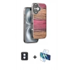 MARSİLYAN™- iPhone 16 Kılıf Atlas Minimal Özel Seri - Siyah 3D Antistatik Seramik Nano Ekran Koruyucu + PVD Metal Kamera Lens - MI