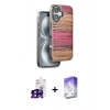 MARSİLYAN™- iPhone 16 Kılıf Atlas Minimal Özel Seri - Siyah Bilvis 5in1 3D Magic Cam Ekran Koruyucu + Bilvis Titan Kamera Lens - SH