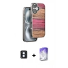 MARSİLYAN™- iPhone 16 Kılıf Atlas Minimal Özel Seri - Siyah Bilvis 5in1 3D Magic Cam Ekran Koruyucu + PVD Metal Kamera Lens - MI