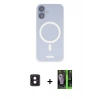 MARSİLYAN™- iPhone 16 Kılıf Çekirdek Klasik - Şeffaf 360 Full Body Arka Koruyucu + PVD Metal Kamera Lens - PE