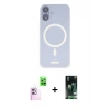 MARSİLYAN™- iPhone 16 Kılıf Çekirdek Klasik - Siyah 360 Mat Full Body Arka Koruyucu + Raze Metal Kamera Lens - PE
