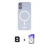 MARSİLYAN™- iPhone 16 Kılıf Çekirdek Klasik - Siyah Bilvis 5in1 3D Magic Cam Ekran Koruyucu + PVD Metal Kamera Lens - PE