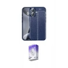 MARSİLYAN™- iPhone 16 Kılıf Doruk Klasik Özel Seri - Siyah Bilvis 5in1 3D Magic Cam Ekran Koruyucu