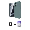 MARSİLYAN™- iPhone 16 Kılıf Eksen Form Prime - Siyah Bilvis 5in1 3D Magic Cam Ekran Koruyucu + PVD Metal Kamera Lens - PE