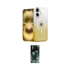 MARSİLYAN™- iPhone 16 Kılıf Eksen Minimal Özel Seri - Siyah 360 Mat Full Body Arka Koruyucu