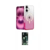 MARSİLYAN™- iPhone 16 Kılıf Eksen Minimal Özel Seri - Siyah 360 Mat Full Body Arka Koruyucu