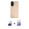 MARSİLYAN™- iPhone 16 Kılıf Eksen Prime - Siyah Bilvis 5in1 5D Magic Hayalet Cam Ekran Koruyucu + Bilvis Titan Kamera Lens - SH
