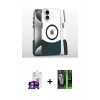 MARSİLYAN™- iPhone 16 Kılıf İz Asil Prime - Şeffaf 360 Full Body Arka Koruyucu + Bilvis Titan Kamera Lens - GS