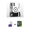 MARSİLYAN™- iPhone 16 Kılıf İz Asil Prime - Şeffaf 360 Full Body Arka Koruyucu + Bilvis Titan Kamera Lens - SH
