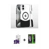MARSİLYAN™- iPhone 16 Kılıf İz Asil Prime - Şeffaf 360 Full Body Arka Koruyucu + Bilvis Titan Kamera Lens - YL