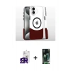 MARSİLYAN™- iPhone 16 Kılıf İz Asil Prime - Siyah 360 Mat Full Body Arka Koruyucu + Bilvis Titan Kamera Lens - SH