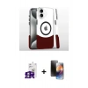 MARSİLYAN™- iPhone 16 Kılıf İz Asil Prime - Siyah 3D Antistatik Mat Seramik Nano Ekran Koruyucu + Bilvis Titan Kamera Lens - GS
