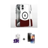 MARSİLYAN™- iPhone 16 Kılıf İz Asil Prime - Siyah 3D Antistatik Mat Seramik Nano Ekran Koruyucu + Bilvis Titan Kamera Lens - SH