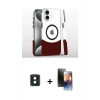 MARSİLYAN™- iPhone 16 Kılıf İz Asil Prime - Siyah 3D Antistatik Mat Seramik Nano Ekran Koruyucu + PVD Metal Kamera Lens - YL
