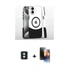 MARSİLYAN™- iPhone 16 Kılıf İz Asil Prime - Siyah 3D Antistatik Mat Seramik Nano Ekran Koruyucu + PVD Metal Kamera Lens - YL
