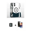 MARSİLYAN™- iPhone 16 Kılıf İz Asil Prime - Siyah 3D Antistatik Mat Seramik Nano Ekran Koruyucu + PVD Metal Kamera Lens - YL