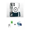 MARSİLYAN™- iPhone 16 Kılıf İz Asil Prime - Siyah 3D Antistatik Seramik Nano Ekran Koruyucu + Raze Metal Kamera Lens - BZ