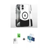 MARSİLYAN™- iPhone 16 Kılıf İz Asil Prime - Siyah 3D Antistatik Seramik Nano Ekran Koruyucu + Raze Metal Kamera Lens - BZ
