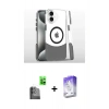 MARSİLYAN™- iPhone 16 Kılıf İz Asil Prime - Siyah Bilvis 5in1 3D Magic Cam Ekran Koruyucu + Raze Metal Kamera Lens - SH