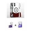 MARSİLYAN™- iPhone 16 Kılıf İz Asil Prime - Siyah Bilvis 5in1 5D Magic Hayalet Cam Ekran Koruyucu + Bilvis Titan Kamera Lens - PE