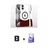 MARSİLYAN™- iPhone 16 Kılıf İz Asil Prime - Siyah Bilvis 5in1 5D Magic Hayalet Cam Ekran Koruyucu + PVD Metal Kamera Lens - YL