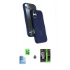 MARSİLYAN™- iPhone 16 Kılıf İz Işık Koleksiyonu - Şeffaf 360 Full Body Arka Koruyucu + Raze Metal Kamera Lens - LT