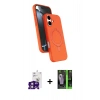 MARSİLYAN™- iPhone 16 Kılıf İz Işık Koleksiyonu - Şeffaf 360 Full Body Arka Koruyucu + Bilvis Titan Kamera Lens - PE