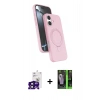 MARSİLYAN™- iPhone 16 Kılıf İz Işık Koleksiyonu - Şeffaf 360 Full Body Arka Koruyucu + Bilvis Titan Kamera Lens - SH