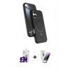 MARSİLYAN™- iPhone 16 Kılıf İz Işık Koleksiyonu - Şeffaf Pasifik Cam Ekran Koruyucu + Bilvis Titan Kamera Lens - GS